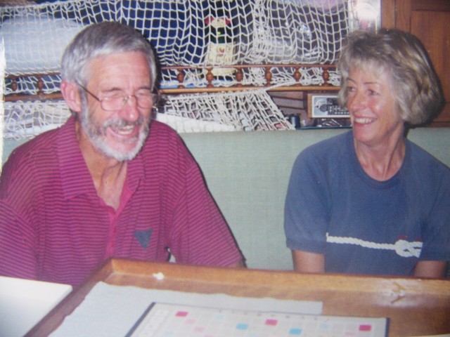 Ian and Edna Playing Scrabble